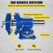 Vevor Multipurpose Bench Vise 6" 30Kn Heavy Duty with 360 Deg Swivel Base and Head 9466 - alternate 6