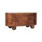 Homeroots 32in Brown Solid Wood Storage Oval Bench With Flip Top 723825 - alternate 6