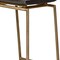 Homeroots 30" Black and Gold Solid Wood and Metal Backless Bar Height Bar Chair 605912 - alternate 3