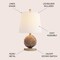 Jonathan Y Monkey Fist 18" Rope Ball LED Table Lamp, Natural JYL6500A - alternate 7