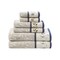 Homeroots Set of Six Cream Cotton Jacquard Towel Set, 6PK 712110 - alternate 1
