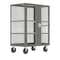 Valley Craft ScrtyCrt, 66in, 63in, 30in, Gry, Stl, 2000lb F89058VCGY - alternate 1