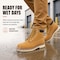 Handpoint Mens 6 in Soft Toe Nubuck Leather Work Boots-Slip Resistant, EH Rated, Wheat, 10 84101D-10 - alternate 5