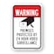 Signmission Warning Premises Protected By 24 Hour Video Survei Aluminum, 18" H, A-1824-24671 A-1824-24671 - alternate 1