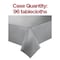 Smarty Had A Party 54 x 108 Silver Rectangular Disposable Plastic Tablecloths 96 Tablecloths, 96PK 813270-SV-CASE - alternate 7