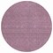 Homeroots 8' Eggplant And Ivory Round Geometric Washable Indoor Outdoor Area Rug 595639 - alternate 5
