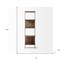 Homeroots 71" Brown And Silver Metal and Wood Four Tier Bookcase 380385 - alternate 5