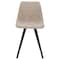 Leisuremod Markley Modern Leather Dining Chair With Metal Legs in Taupe MC18TP - alternate 9