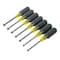 Klein Tools Hollow Shank Nut Driver Set, 3 in Shafts, Ergonomic Cushion Grip, Metric, 7-Piece 65160 - alternate 6