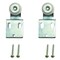 Prime-Line 1/4'' Offset Ball Bearing Wheel Adjustable Bypass Door Roller, 2-Count N 6516 - alternate 2