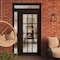 Vdomdoors Front Exterior Prehung Metal-Plastic Door Clear Glass / MANUX 8355 Matte Black / Office Commercial MANUX8355EXD-BLK-W36+14xH80+14-LH-I - alternate 3