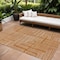 Homeroots 8' X 10' Copper And Ivory Geometric Washable Indoor Outdoor Area Rug 600855 - alternate 1