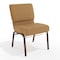 Flash Furniture Caramel Fabric Church Chair, PK4 4-FD-CH0221-4-CV-BN-BAS-GG - alternate 1