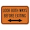 Signmission Exit Sign, Heavy Gauge Aluminum, 18 in W, 12 in H A-1218-23879 - alternate 1