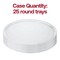 Smarty Had A Party 16 in Clear Round Plastic Trays, 25PK 9926CL-CASE - alternate 5