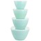 Martha Stewart 8 Piece Plastic Bowl Set with Lids in Turquoise 131108.08 - alternate 4