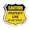 Signmission No Spray Shield Sign Caution Property Li, 18 inch X 18 inch, Vinyl Decal, 2PK SHI-D-2PACK-18-404 - alternate 1