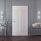 Sartodoors Sliding Closet Bi-fold Doors 36x84 inches White Solid Core Modern Interior ROYAL9888BF-EMAL-3684 - alternate 1