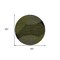 Homeroots 8' Olive Green And Black Round Geometric Washable Indoor Outdoor Area Rug 597645 - alternate 4
