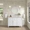 James Martin Vanities Lorelai 48" Single Vanity, Bright White, w/ 3 CM Siberian Silestone Top 424-V48-BW-3SFR - alternate 6