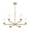 Z-Lite Oren 6-Light Chandelier, 32 in W, Modern Gold 7004-6MGLD - alternate 3