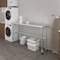 Amgood 18in D x 72in L Stainless Steel Open Base Table, 3in Casters AMG WT-1872-RCB-WHEELS-Z - alternate 4