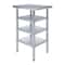 Amgood 24in D x 18in L Stainless Steel Table, Three Undershelves AMG WT-2418-3SH-Z - alternate 1