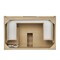 James Martin Vanities Solene 36 in. Single Vanity, Seaside Oak, w/ 3 CM Arctic Fall Solid Surface Top D225-V36-SSO-3AF - alternate 4