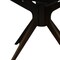 Homeroots 47" Walnut Solid Wood Pedestal Base Round Top Dining Table 716294 - alternate 4