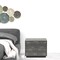 Homeroots 19" Gray Shagreen Two Drawer Nightstand 491585 - alternate 3