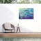 Trademark Fine Art Outdoor Canvas Art - Michael David Ward 'Rainbow Dolphins' Wall Art for Patios, or Gardens GRL00977-OC2432WR - alternate 5