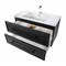 Cutler MILANO 36 in Wall Hung Vanity BLACKw/top (Modern Shaker) FV-BLACK36MS - alternate 3
