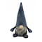 Homeroots 18" Slate Blue And Gray Fabric Standing Gnome Sculpture 483537 - alternate 1