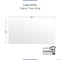 Fab Glass And Mirror 16X30in Rectangle Ultra Clear Glass Table Top, Beveled Edge, Low Iron Extra Clear Tempered G LI-16x30REC12THBE - alternate 7