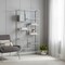 Homeroots 72" Silver And Clear Metal and Glass Nine Tier Etagere Bookcase 333392 - alternate 5
