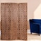 Homeroots 67" Brown Folding Three Panel Screen Room Divider 342753 - alternate 3