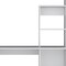 Homeroots 39" White Wood Computer Desk With Hutch 526174 - alternate 7