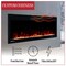 Northwest Electric Fireplace 42 in Wall Mounted with Fire Crackling Sounds & Remote to Adjust LED Flames 80-BEF-42W - alternate 9