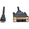 Tripp Lite Mini HDMI to DVI Cable, DVI-D M/M, 10ft P566-010-MINI - alternate 1