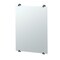 Gatco Latitude II 30" Frameless Fixed Mount Mirror, Matte Black 1561MX - alternate 1