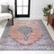 Jonathan Y Wincer Chenille Cottage Medallion Non-Slip Machine-Washable Orange/Gray 5 ft. x 8 ft. Area Rug WSH202B-5 - alternate 6