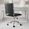 Martha Stewart Lulu Upholstered Office Chair in Black/Polished Nickel CH-240229-1-BK-MS - alternate 10