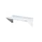 Zoro Select Stainless Steel Wall Shelf, 12"D x 36"W x 11-1/2"H, Silver 2HGA1 - alternate 1