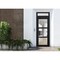 Vdomdoors Front Exterior Prehung FiberGlass Door Clear Glass See-through / Manux 8555 Matte Black Clear Glass MANUX8555EXD-BLK-W30+12 x H80-LH - alternate 1
