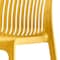 Homeroots Set of Four 30" Yellow Heavy Duty Plastic Outdoor Bar Height Chairs 565355 - alternate 6