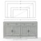 Crosley Tara Sideboard CF4209-GY - alternate 4