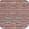 Homeroots 8' Red Beige And Copper Round Striped Washable Indoor Outdoor Area Rug 587934 - alternate 6