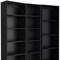 Homeroots Set of Three Black Five Tier Bookcase 546340 - alternate 6