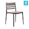 Flash Furniture Bridgeport Stacking Patio Chairs w/Slatted Backrest, All-Weather Resin Chairs, Gray, 4PK 4-DHF-317-APP-GRY-GG - alternate 6