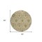 Homeroots 8' Olive Green And Fern Green Round Medallion Washable Indoor Outdoor Area Rug 587796 - alternate 5